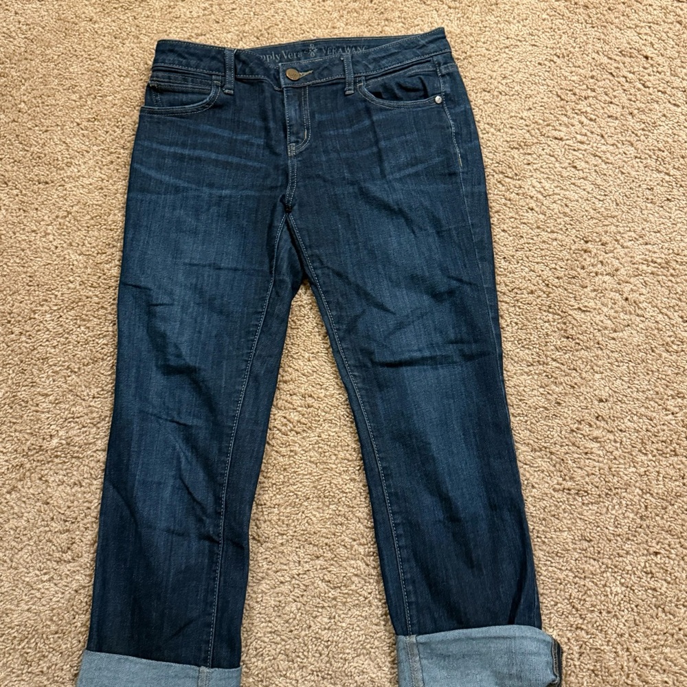 Simply Vera Vera Wang Indigo Cropped Jeans